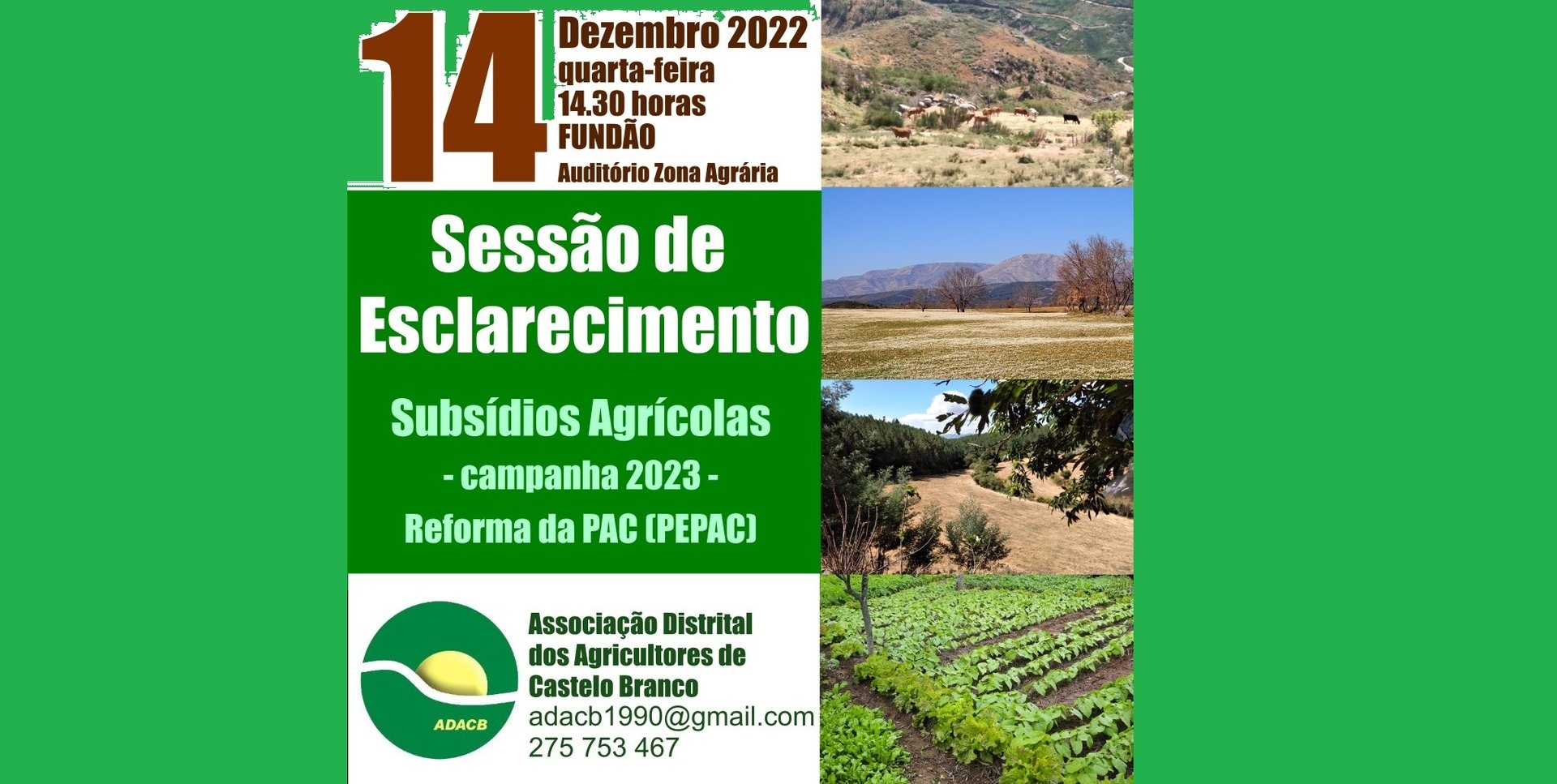ADACB - Sesso Pblica de Esclarecimento sobre os Subsdios Agrcolas